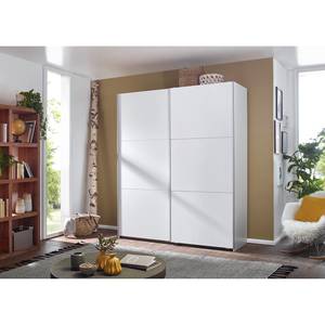 Armoire à portes coulissantes Santiago Basic - Blanc alpin - Largeur : 175 cm - Basic - Sans portes miroir