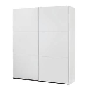 Armoire à portes coulissantes Santiago Premium - Blanc alpin - Largeur : 175 cm - Premium - Sans portes miroir