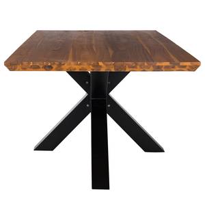 Table Crossford II Acacia massif / Fer - Acacia / Noir