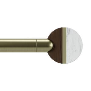 Gardinenstange Lolly ausziehbar Stahl / ABS - 200 x 10 cm