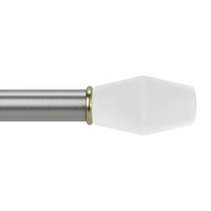 Gardinenstange Fade ausziehbar Stahl / ABS - 201 x 9 cm