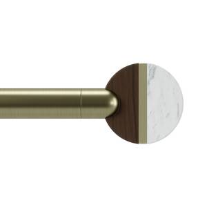 Gordijnroede Lolly uittrekbaar staal/ABS - 383 x 10 cm