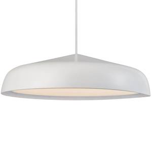 LED-hanglamp Fura I staal / polyester PVC - 1 lichtbron - Wit