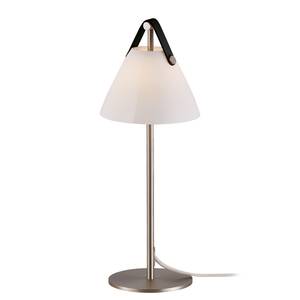 Lampe Strap Verre opalin / Acier - 1 ampoule