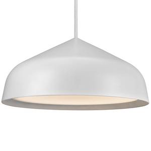 LED-hanglamp Fura II staal / polyester PVC - 1 lichtbron - Wit