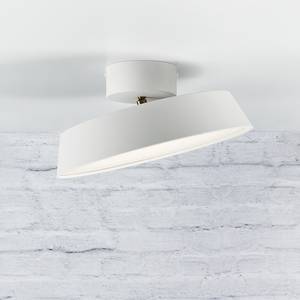 Plafonnier LED Alba Acier - 1 ampoule - Blanc
