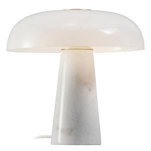Lampe Glossy Verre opalin / Marbre - 1 ampoule