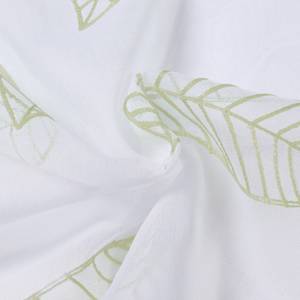 Gordijn Roya polyester - Wit/mintgroen