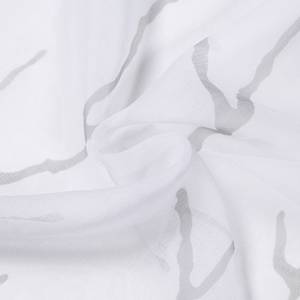 Rideau à œillets Kira Polyester - Blanc / Gris
