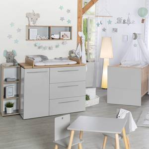 Commode à langer mia 80 cm avec trois tiroirs pour enfants, table