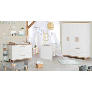 Set de chambre bébé Finn 3 pcs Blanc - Bois manufacturé