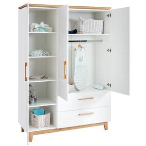 Set de chambre bébé Finn 3 pcs Blanc - Bois manufacturé