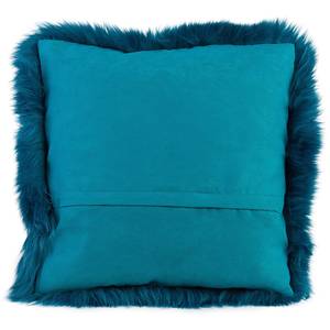 Housse de coussin Telavi Peau véritable - Turquoise