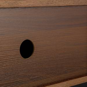 Meuble TV Flatwoods Placage en bois véritable - Noyer