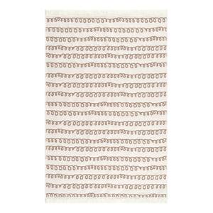 Teppich Triangel Baumwolle - Beige / Weiß - 160 x 230 cm