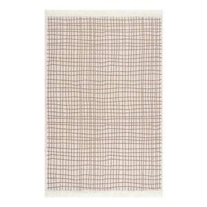 Teppich Dolche Baumwolle - Beige / Weiß - 120 x 180 cm