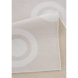 Kindervloerkleed Doubledots polyester/katoen - Zandkleurig/wit - 90 x 160 cm