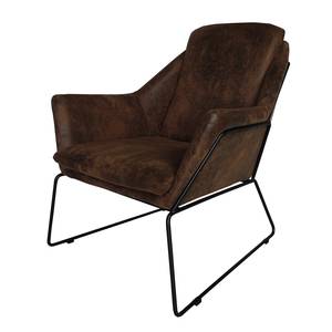 Fauteuil Belval Microvezel - Microvezel Gona: Donkerbruin