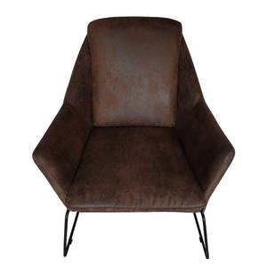 Fauteuil Belval Microfibre - Microfibre Gona: Marron foncé