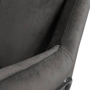 Fauteuil Belval Velours - Velours Ravi: Gris