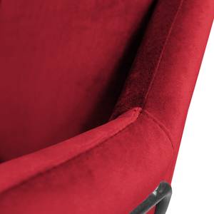 Fauteuil Belval Velours - Velours Ravi: Rouge