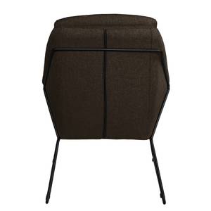 Fauteuil Belval Microvezel - Geweven stof Saba: Espresso