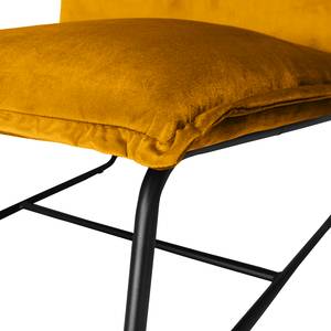 Fauteuil Mazac Velours - Velours Ravi: Jaune moutarde