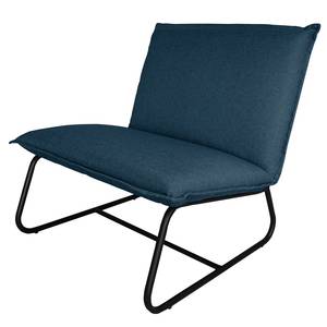 Fauteuil Mazac Microfibre - Tissu Saba: Bleu marine