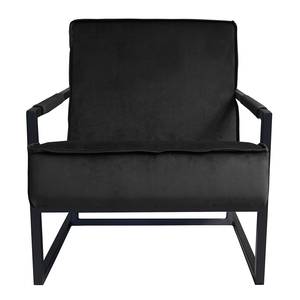 Fauteuil Novella Velours - Velours Ravi: Noir