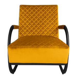 Fauteuil Liez Velours - Velours Ravi: Jaune moutarde