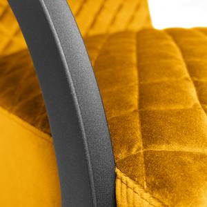 Fauteuil Liez Velours - Velours Ravi: Jaune moutarde