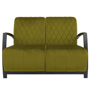 Sofa Menet (2-Sitzer) Samt - Samt Ravi: Senfgelb