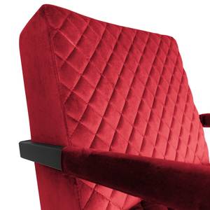 Fauteuil Liez fluweel - Velours Ravi: Rood