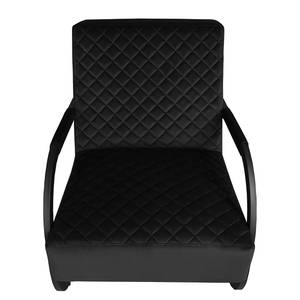 Fauteuil Liez Velours - Velours Ravi: Noir