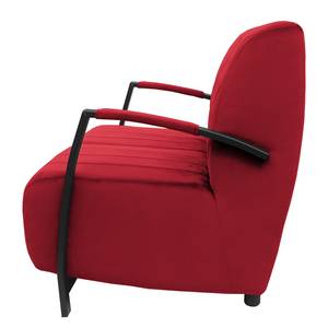 Sofa Menet (2-Sitzer) Samt - Samt Ravi: Rot