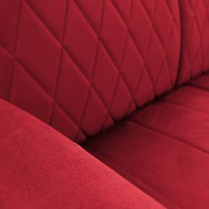 Sofa Menet (2-Sitzer) Samt - Samt Ravi: Rot