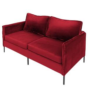 Sofa Danze (2-Sitzer) Samt - Samt Ravi: Rot