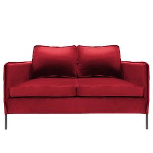 Sofa Danze (2-Sitzer) Samt - Samt Ravi: Rot