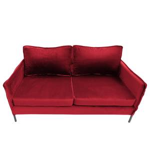 Sofa Danze (2-Sitzer) Samt - Samt Ravi: Rot