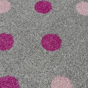 Tapis enfant Confetti Fibres synthétiques - Gris / Rose vieilli - 160 x 230 cm