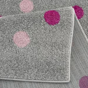 Tapis enfant Confetti Fibres synthétiques - Gris / Rose vieilli - 160 x 230 cm