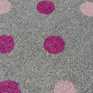 Tapis enfant Confetti Fibres synthétiques - Gris / Rose vieilli - 100 x 160 cm