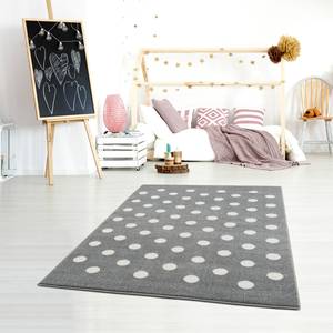 Tapis enfant Confetti Fibres synthétiques - Blanc / Gris - 120 x 180 cm