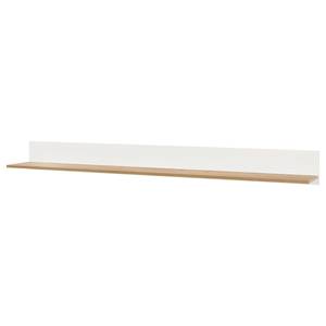 Wandplank Ollezy witte pijnboomhouten look/Wotan eikenhouten look - Breedte: 215 cm