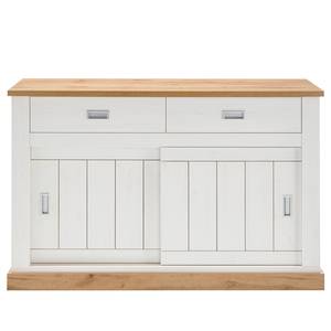 Dressoir Ollezy I witte pijnboomhouten look/Wotan eikenhouten look