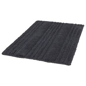 Tapis de bain Bahamas II Coton - Anthracite - 60 x 90 cm