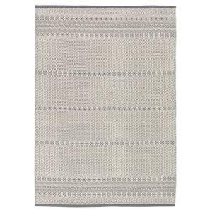 Tapis en laine Claudia II Laine / Nylon / Coton - Gris clair / Blanc - 170 x 240 cm