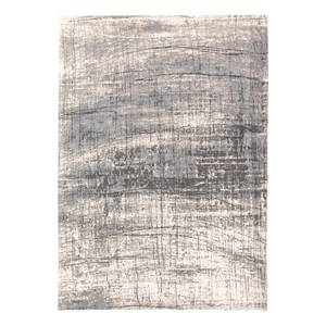 Laagpolig vloerkleed Griff katoen/polyester - Grijs / Wit - 140 x 200 cm