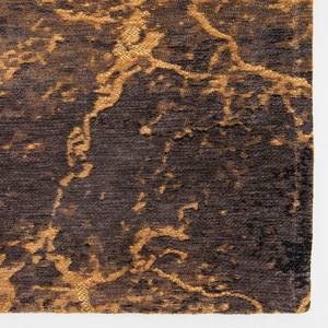 Kurzflorteppich Cracks Baumwolle / Polyester - Kupfer / Schwarz - 170 x 240 cm