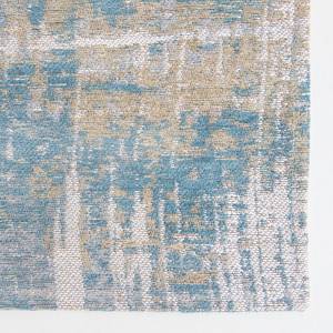 Kurzflorteppich Streaks Longisland Blue Baumwolle / Polyester - 140 x 200 cm
